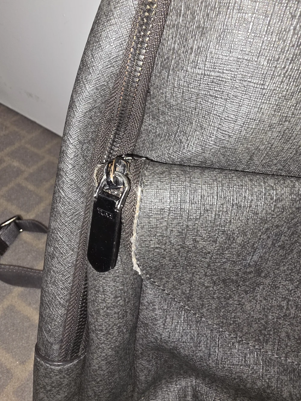 Tumi Men's Gray Backpack - Sleek Travel & Work Bag